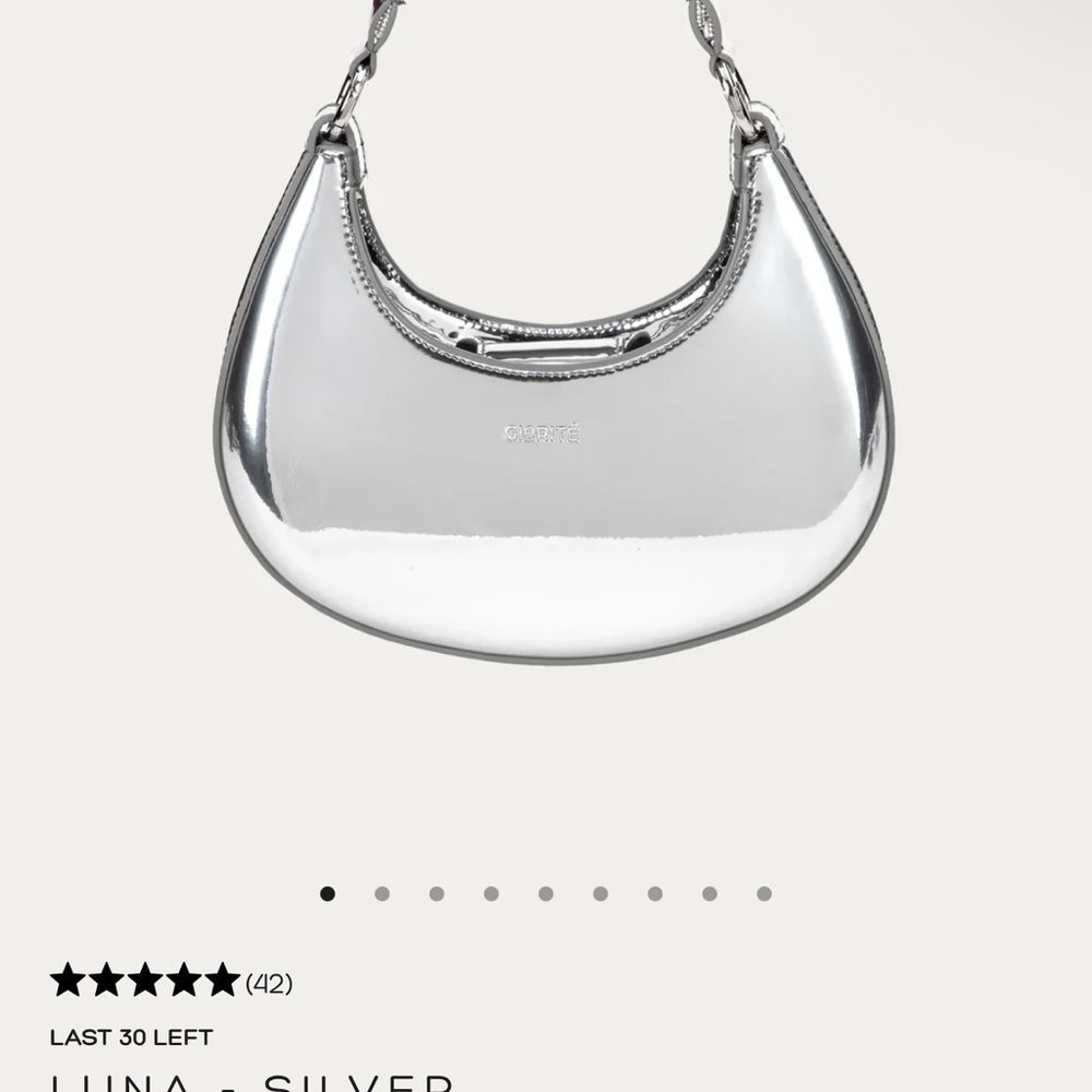 Silver Shoulder Bag
